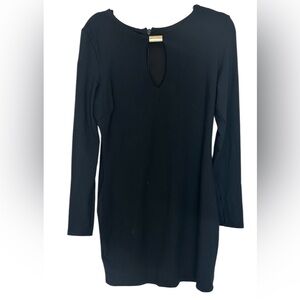 Bebe Body Con Black Long Sleeve Dress